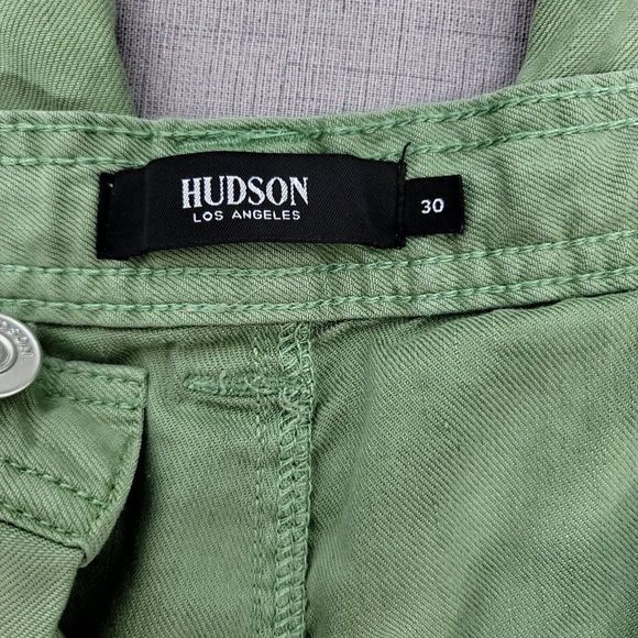 Hudson Jeans womens 30 Sage Green Drawstring Waist Wide Leg Casual Pants - Picture 6 of 7